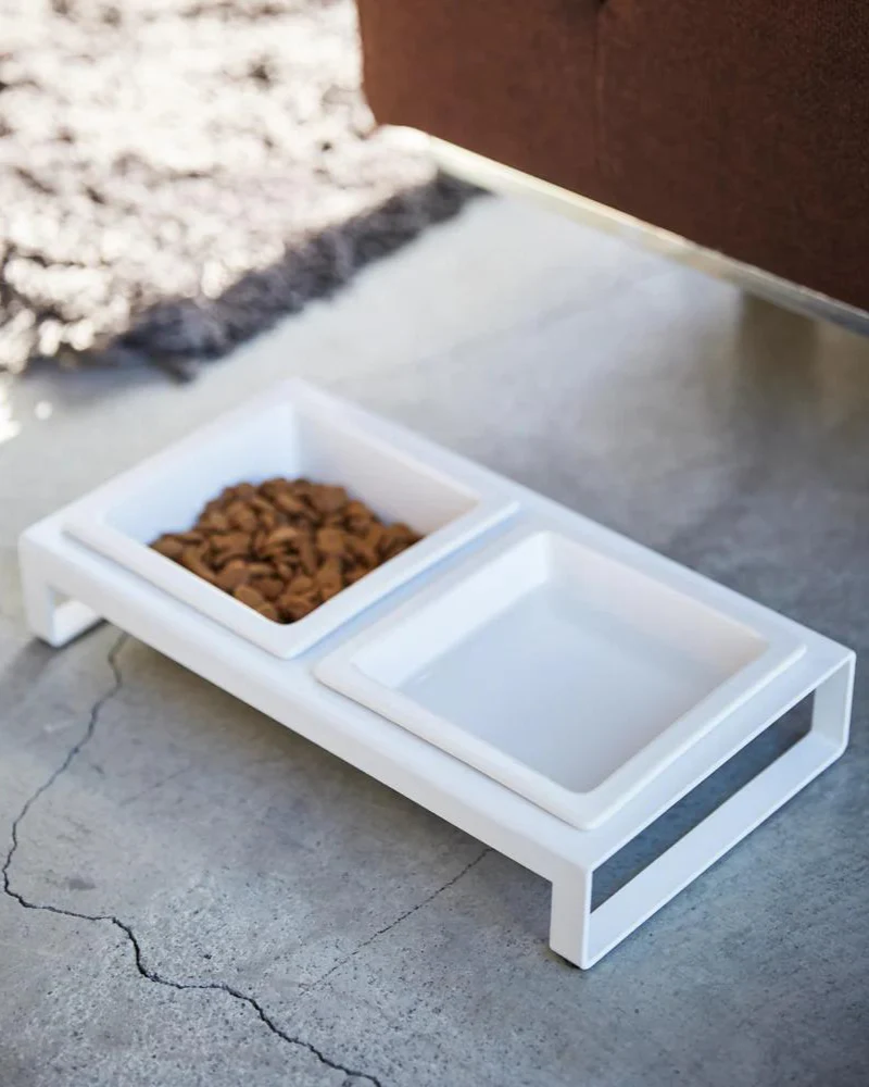 Tower Pet Food Bowl in White - Image 7