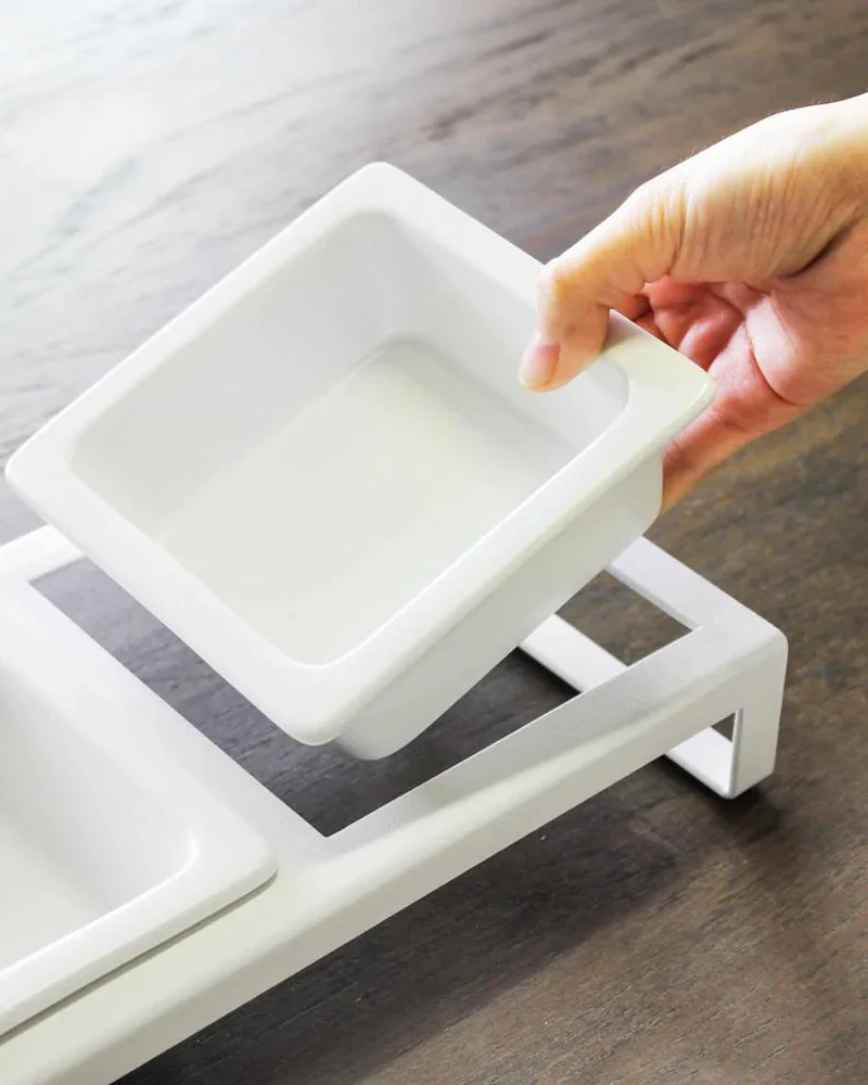 Tower Pet Food Bowl in White - Image 8