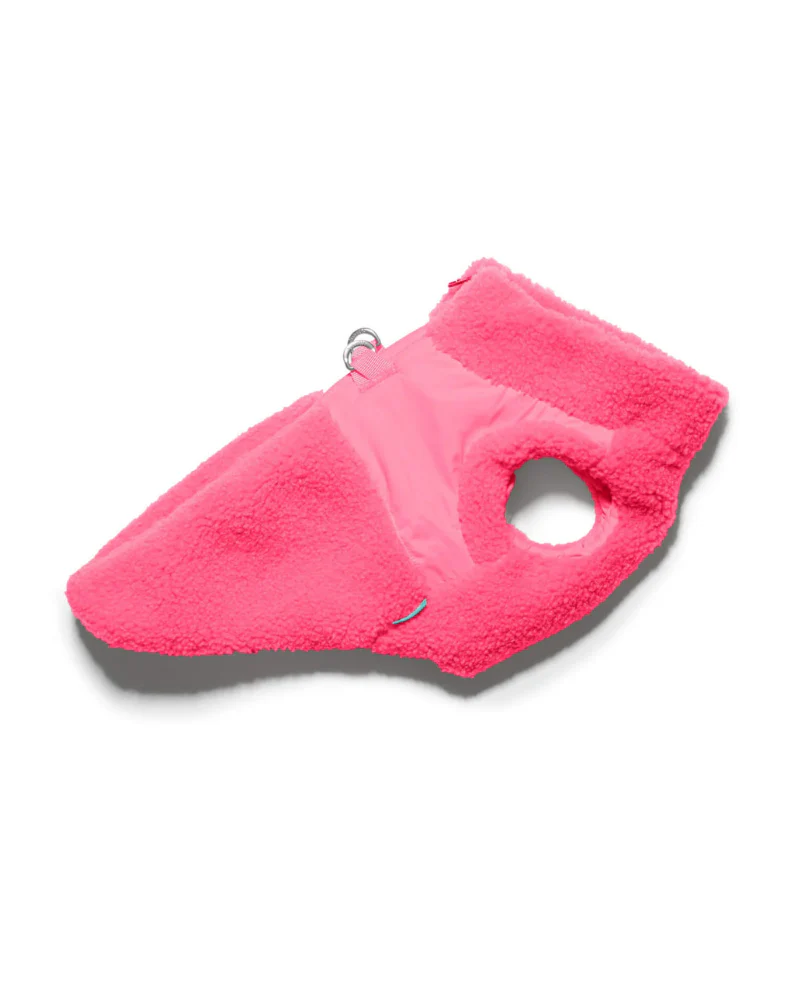 Zip Up Sherpa Dog Harness Vest in Pink (FINAL SALE) - Image 4
