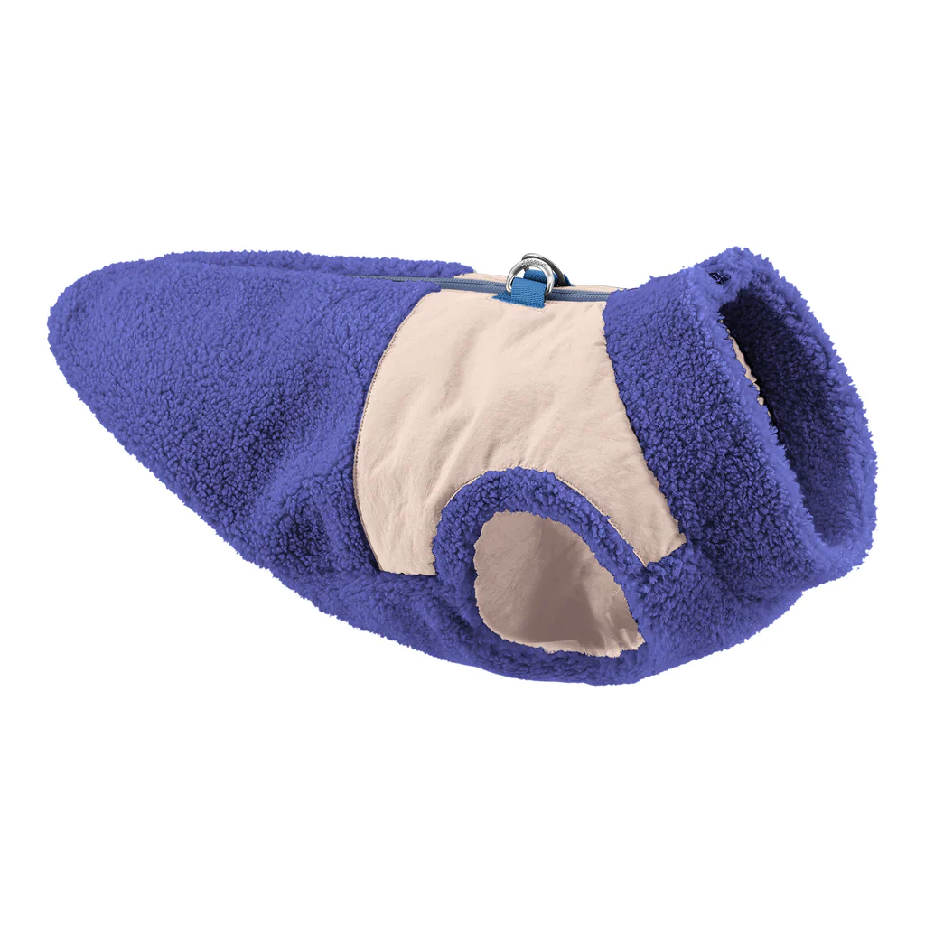 Zip-Up Sherpa Dog Vest in Moonstone Blue (FINAL SALE) - Image 5