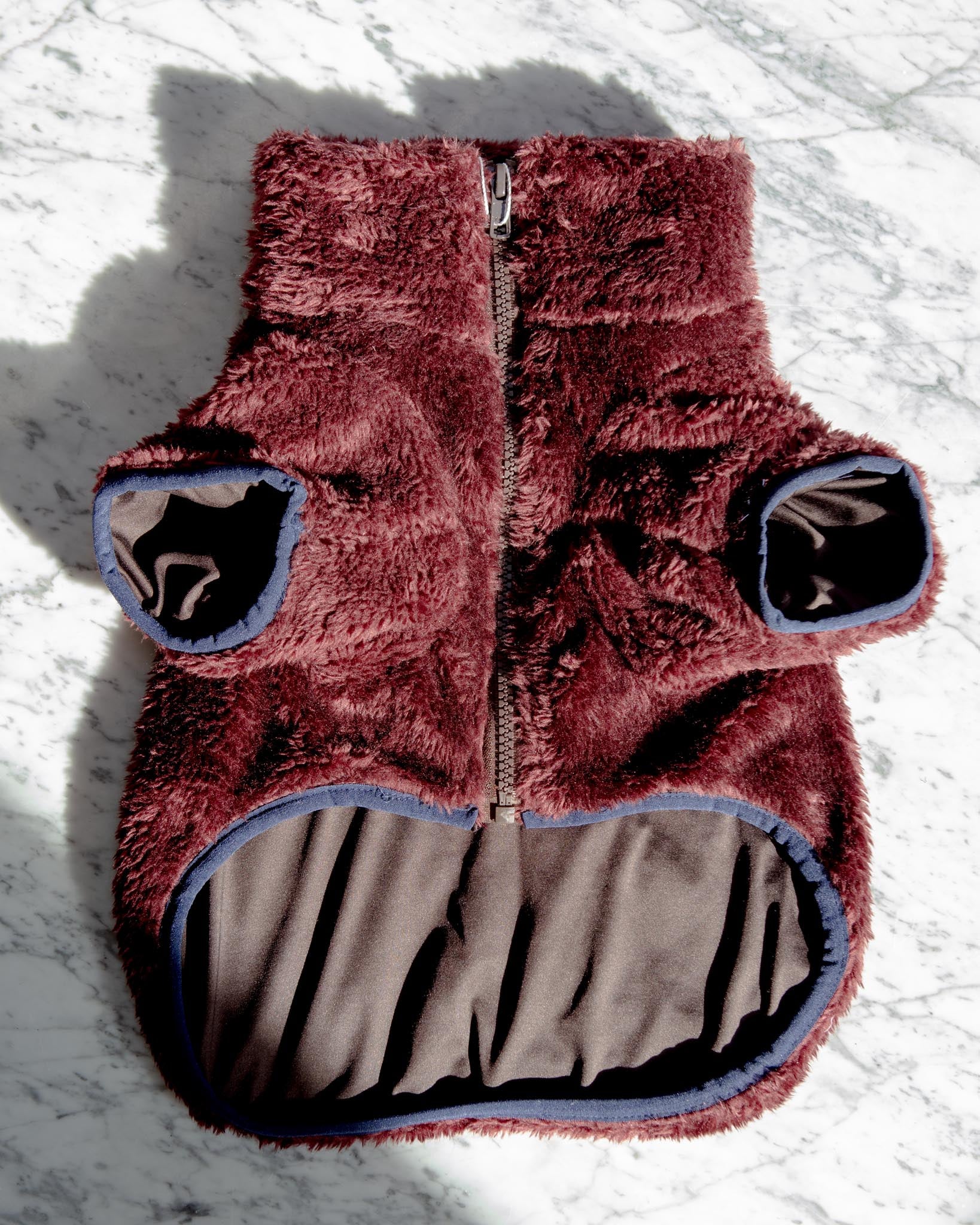 Zippy Dog Fleece in Burgundy (FINAL SALE) - Image 3