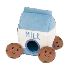 ZIPPY PAWS | Milk & Cookies Interactive Plush Toy - Image 3