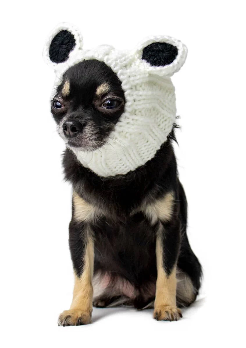 Knit Panda Dog Snood (FINAL SALE) - Image 6